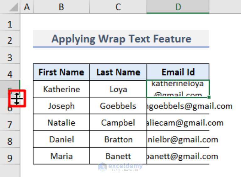 How To Make A Cell Bigger In Excel 7 Easy Ways Exceldemy