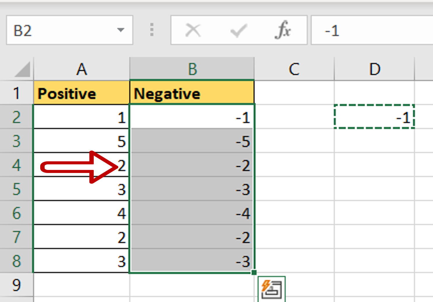 How To Make A Column Negative In Excel Spreadcheaters