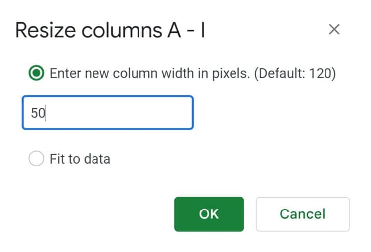 How To Make Cells Square In Google Sheets Part 1 Resizing Column Width To Match Row Height