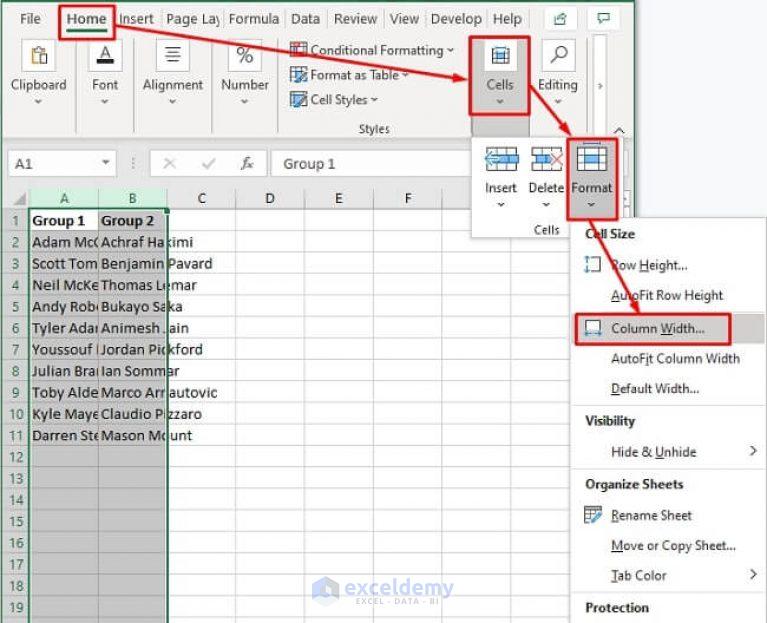 How To Make Cells The Same Size In Excel Mac Templates Sample Printables