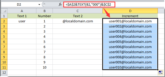 How To Make Numbers Increase In Excel Printable Templates Free