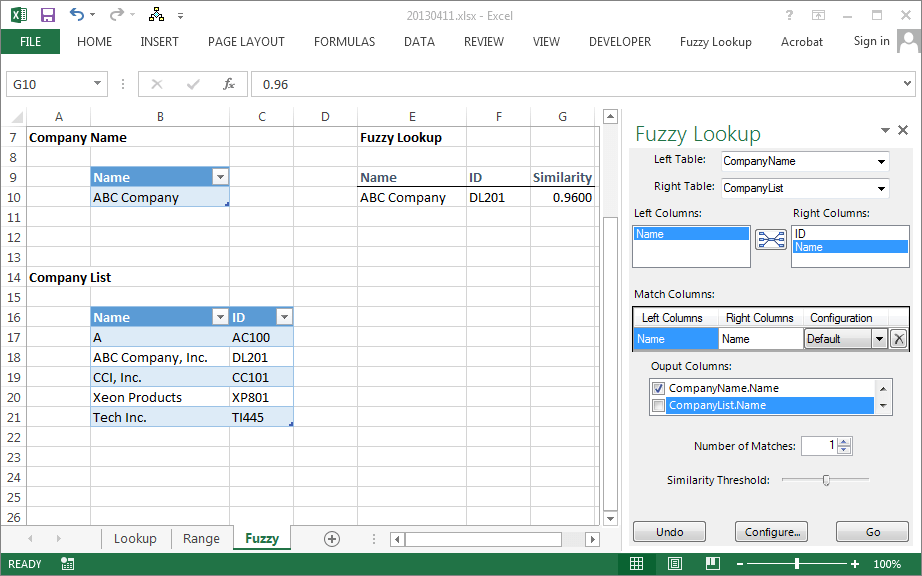 How To Match Names In Excel Where Spelling Errors Using Fuzzy Lookup