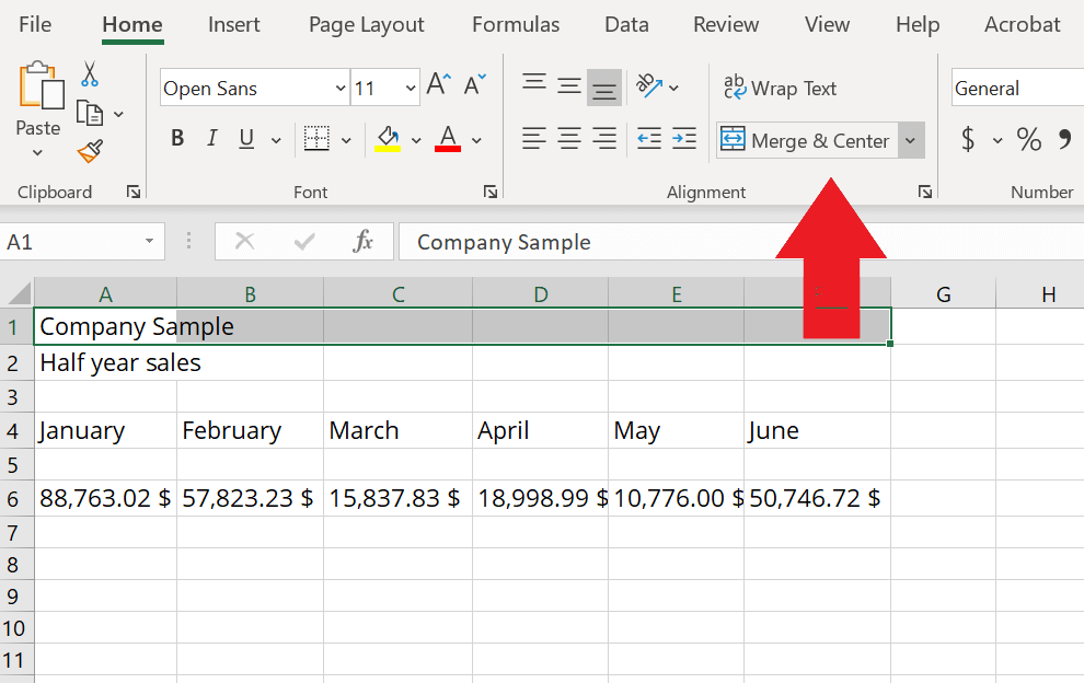 How To Merge And Center In Excel Easy Lasopacitizen