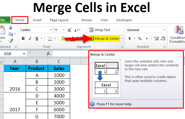 5 Simple Tricks to Merge Cells in Excel Quickly