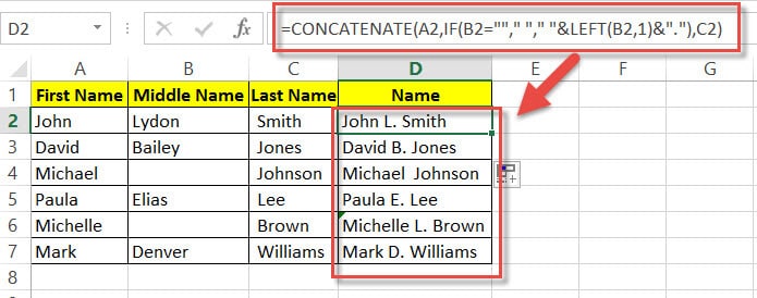 How To Merge First Middle And Last Name In Excel Wallpaper Riset