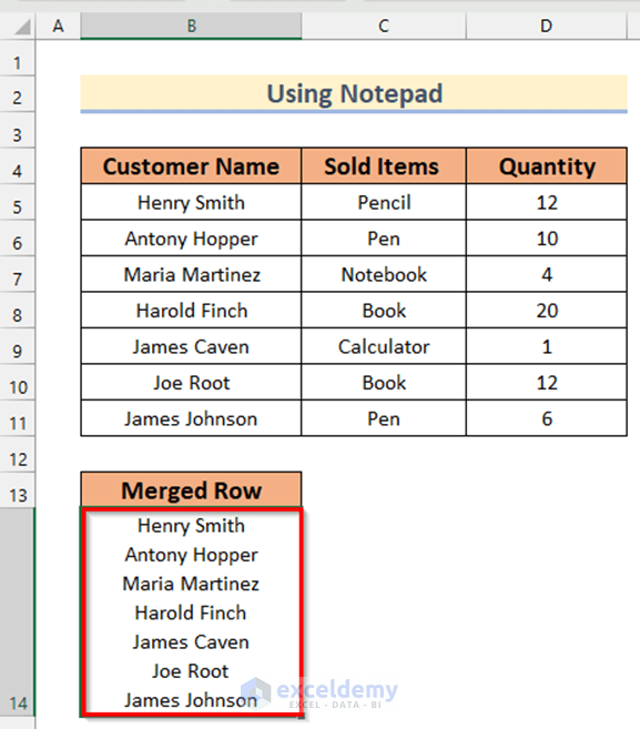 How To Merge Rows In Excel Without Losing Data