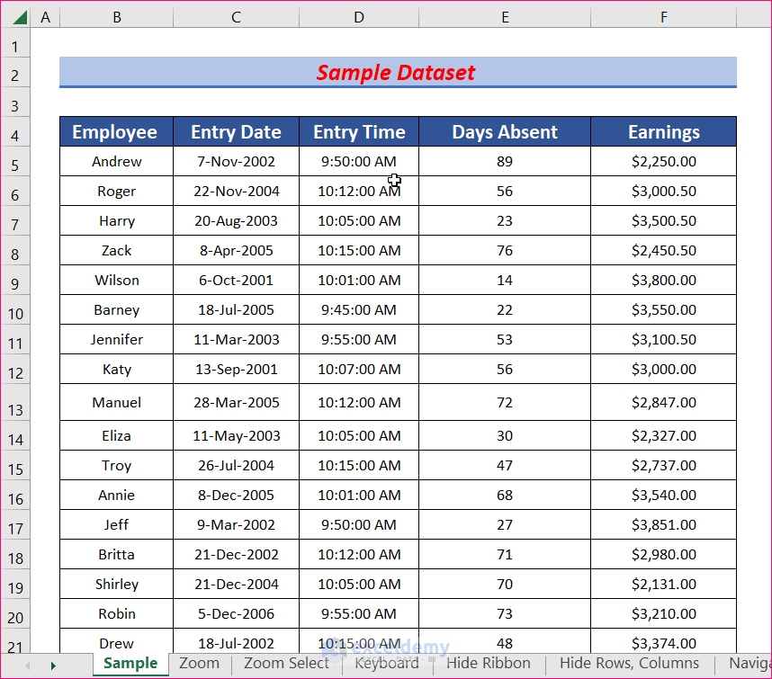 How To Navigate Large Excel Spreadsheets 10 Useful Techniques