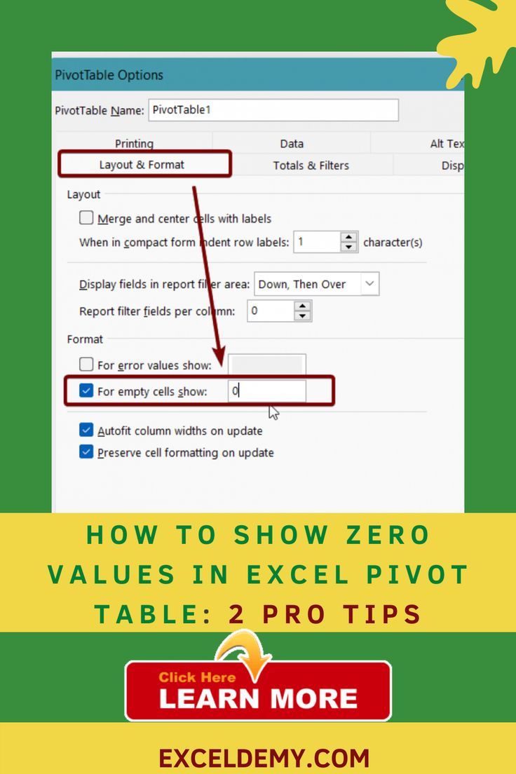 How To Not Show Zero Values In Excel Pivot Table Brokeasshome Com