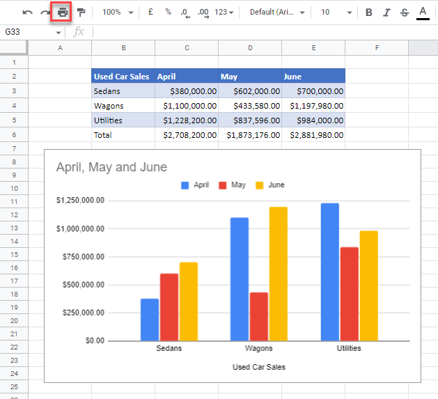 How To Print A Chart From Excel 2013 Youtube