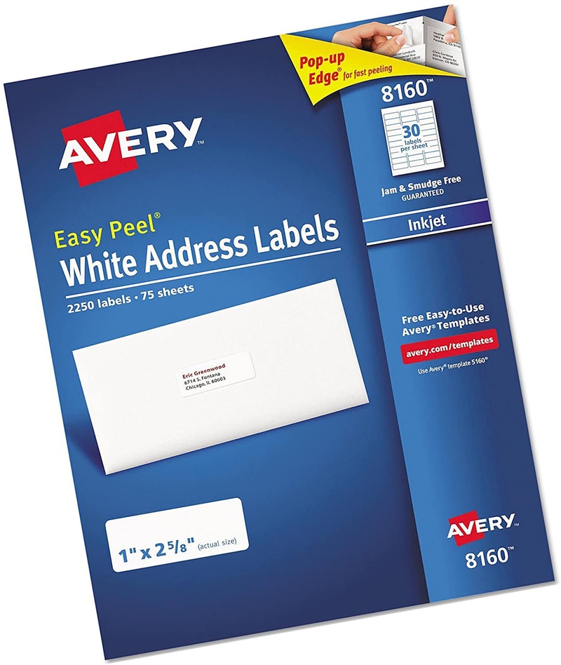 How To Print Avery 8160 Labels In Excel 2 Steps