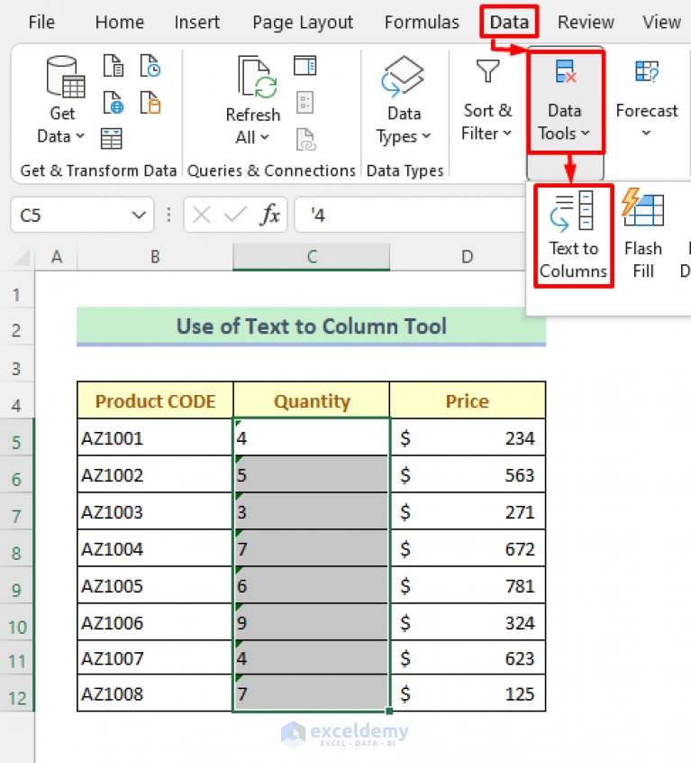 How To Remove Apostrophe In Excel 5 Easy Methods