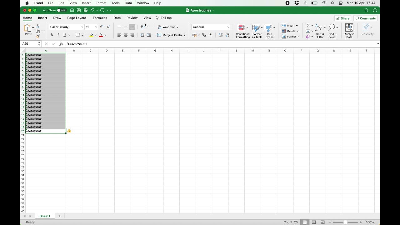 How To Remove Apostrophes In Excel Youtube