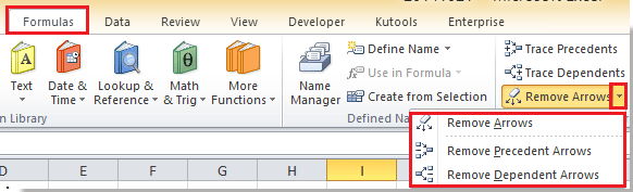 How To Remove Arrows In Excel