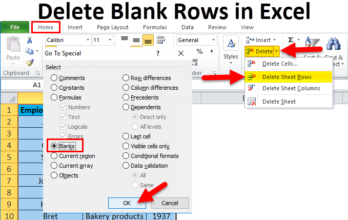 How To Remove Blank Cells In Excel 10 Easy Ways Exceldemy