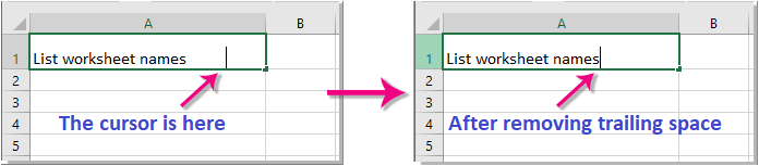 How To Remove Blank Spaces In Excel Remove Leading And Trailing Spaces Download Pdf Epub