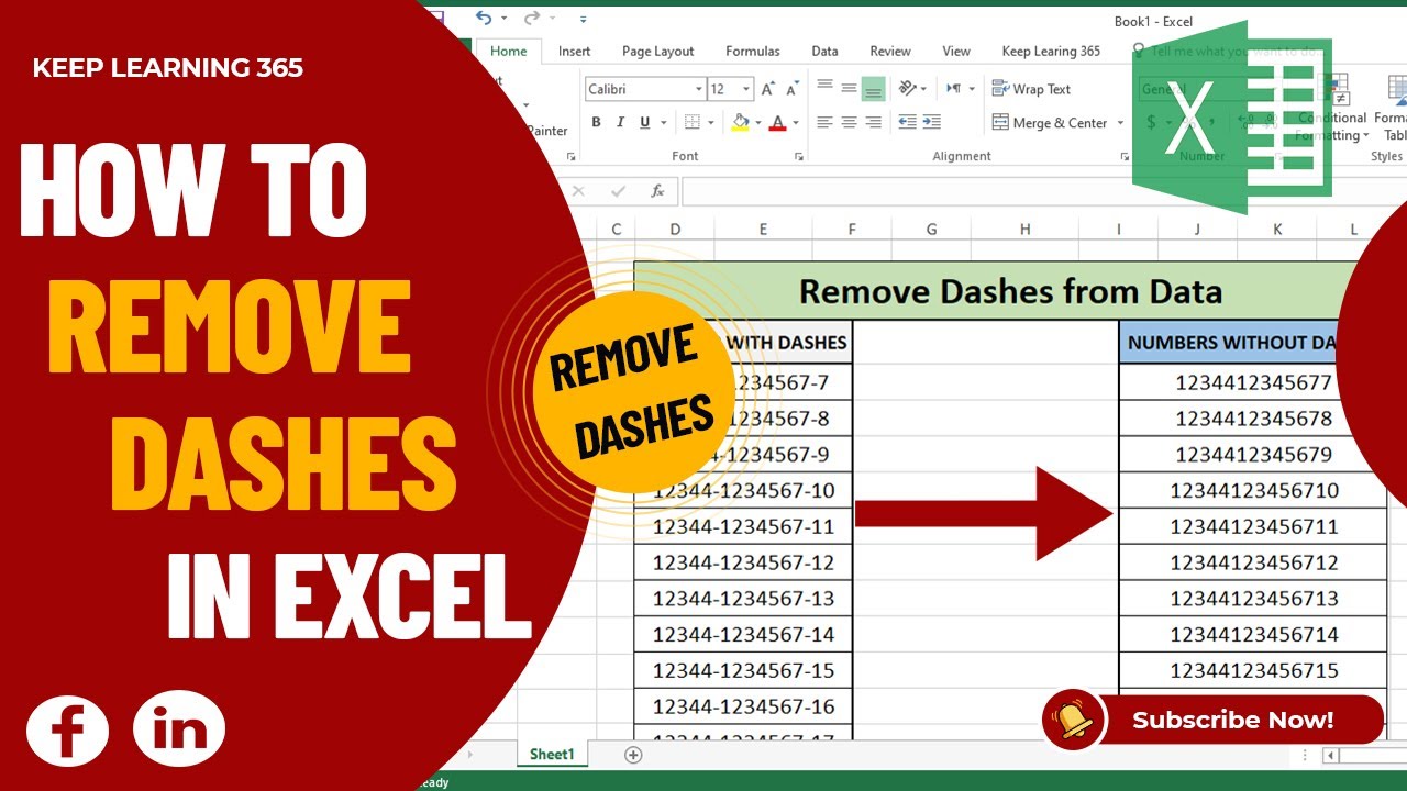 How To Remove Dashes In Excel In Urdu Youtube