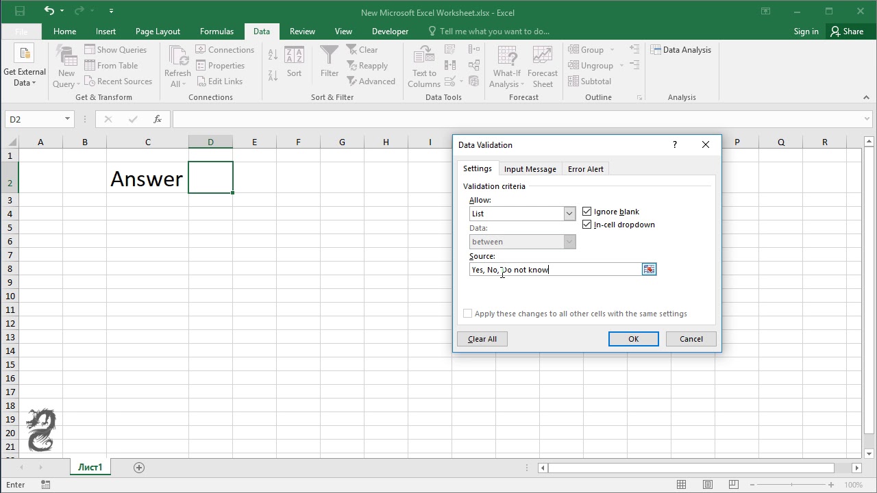 How To Remove Drop Down List In Excel Easy Steps