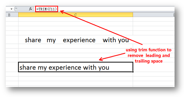 How To Remove Leading And Trailing Spaces In Excel