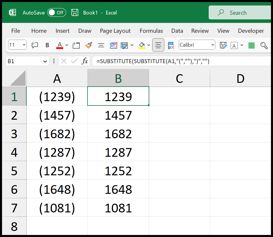 How To Remove Parentheses In Excel Brackets Removal Earn And Excel