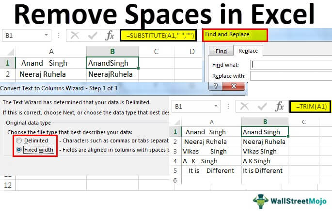 How To Remove Space In Excel Before Numbers 3 Ways Exceldemy