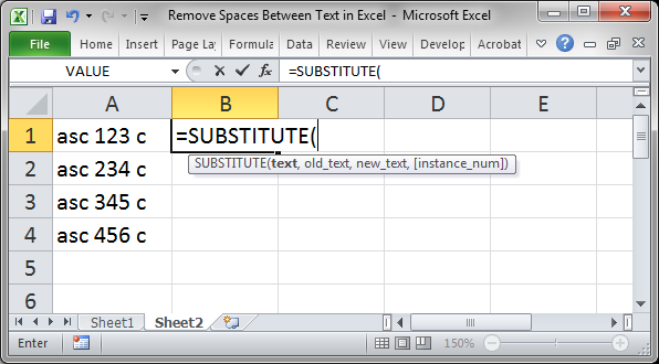 How To Remove Spaces In Excel With Examples