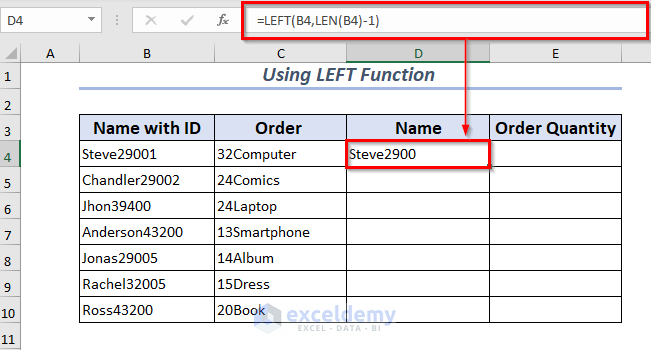 How To Remove The Last 4 Characters On Excel Basic Excel Tutorial Riset