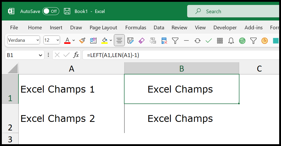 How To Remove The Last Character From A String In Excel Right