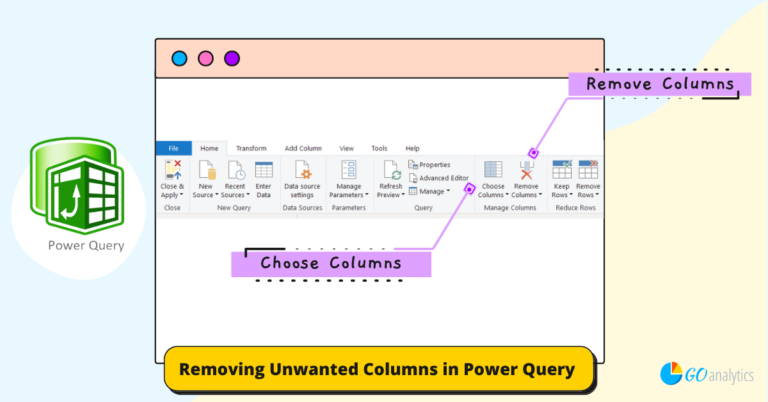 How To Remove Unwanted Columns In Power Query Editor Go Analytics