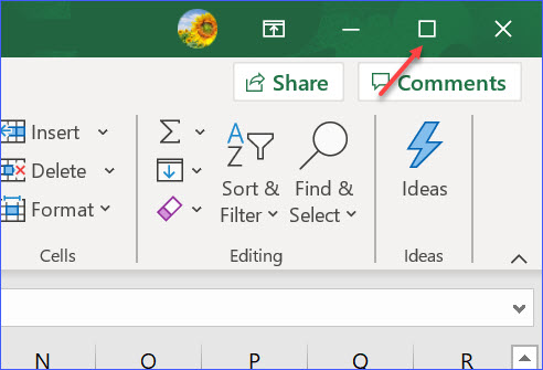 How To Resize Or Close An Excel File Excelnotes