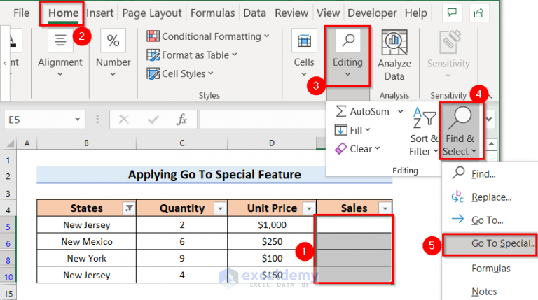 How To Select Only Filtered Cells In Excel Formula 5 Quick Ways