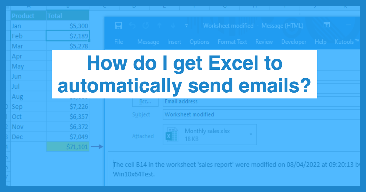 How To Send Email Automatically From Excel Let S Excel In Excel