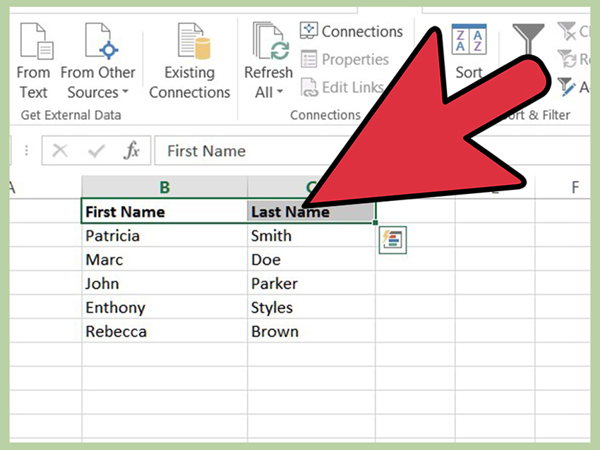 How To Separate First And Last Names In Microsoft Excel