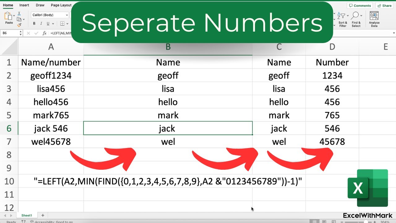 How To Separate Text And Numbers In Excel Grind Excel