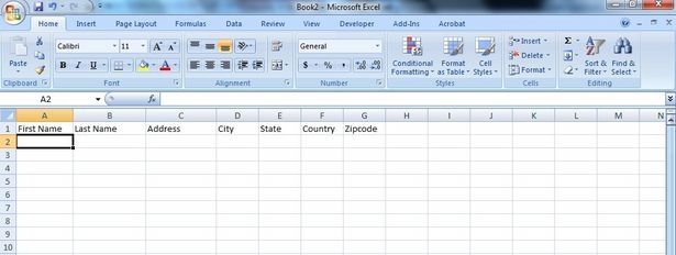 How To Set Up A Mailing List In Excel Techwalla Com