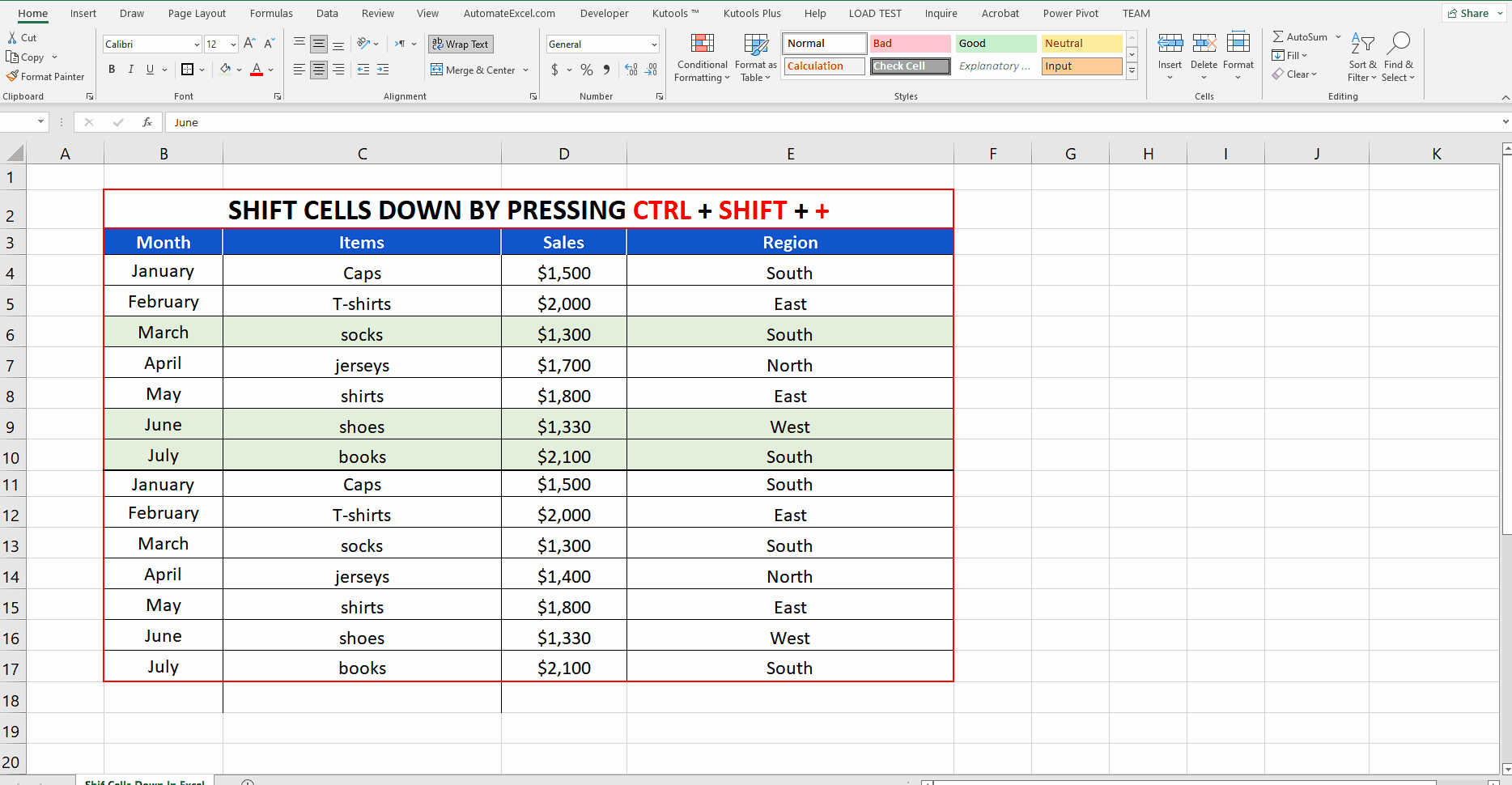 How To Shift Cells Down In Excel Spreadcheaters