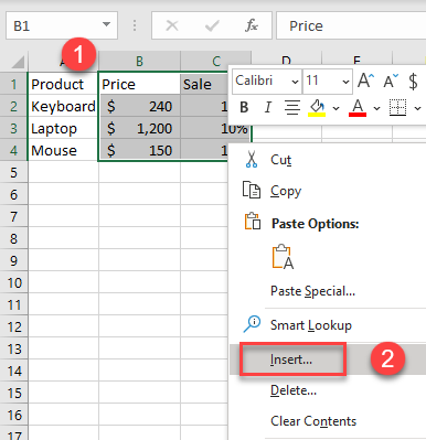 5 Ways to Shift Cells Right in Excel Easily