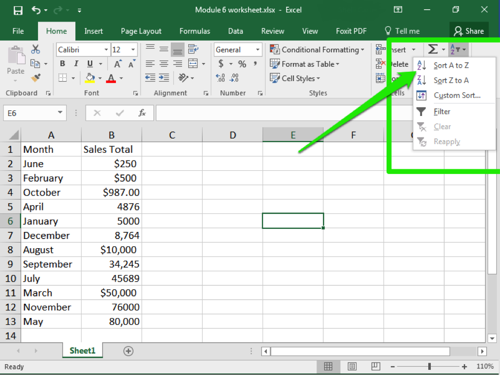 How To Sort And Filter Data In Excel