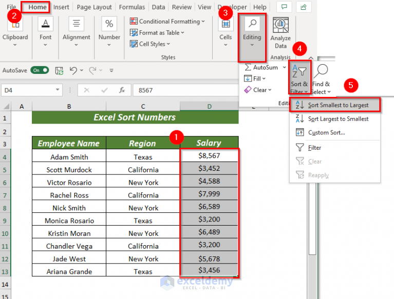 How To Sort Data In Excel How To Sort Numbers And Text In Excel Sort Data In Excel Youtube