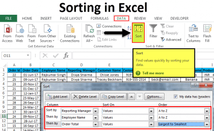 How To Sort Excel Data When Header Is On Multiple Rows Microsoft Excel Tips Youtube