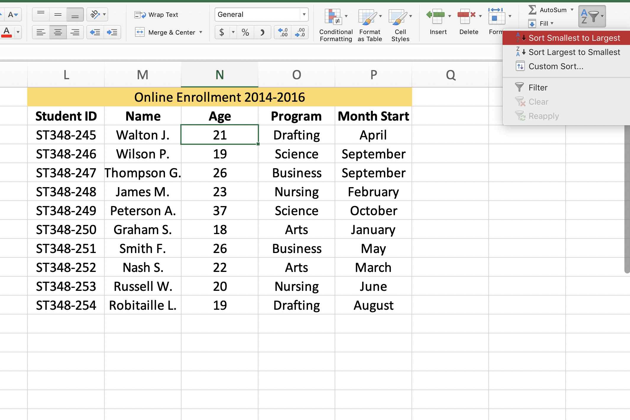 How To Sort Excel Rows Randomly Youtube