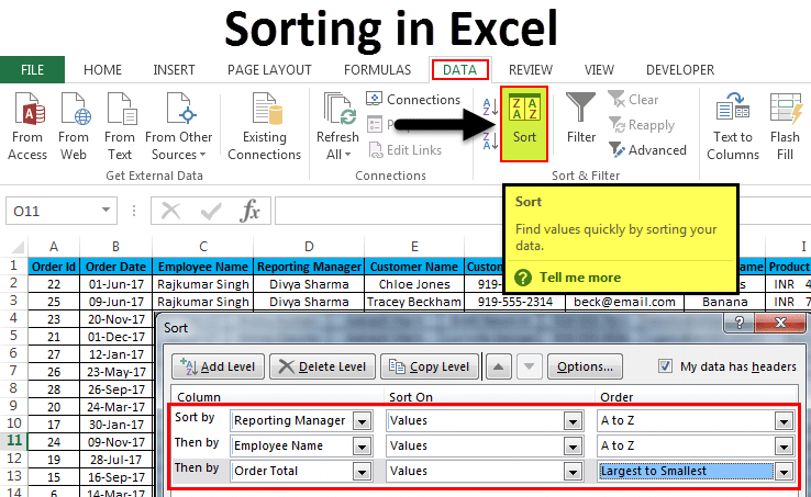 How To Sort Rows By Column In Excel 4 Easy Methods