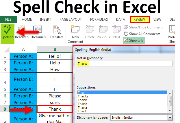 How To Spell Check All Sheets Or Entire Workbook At Once In Excel