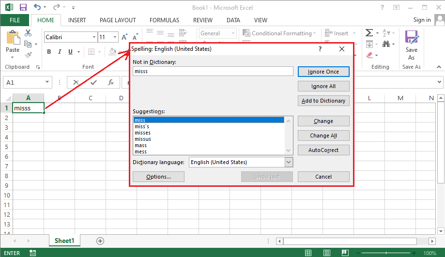 How To Spell Check In Excel Javatpoint