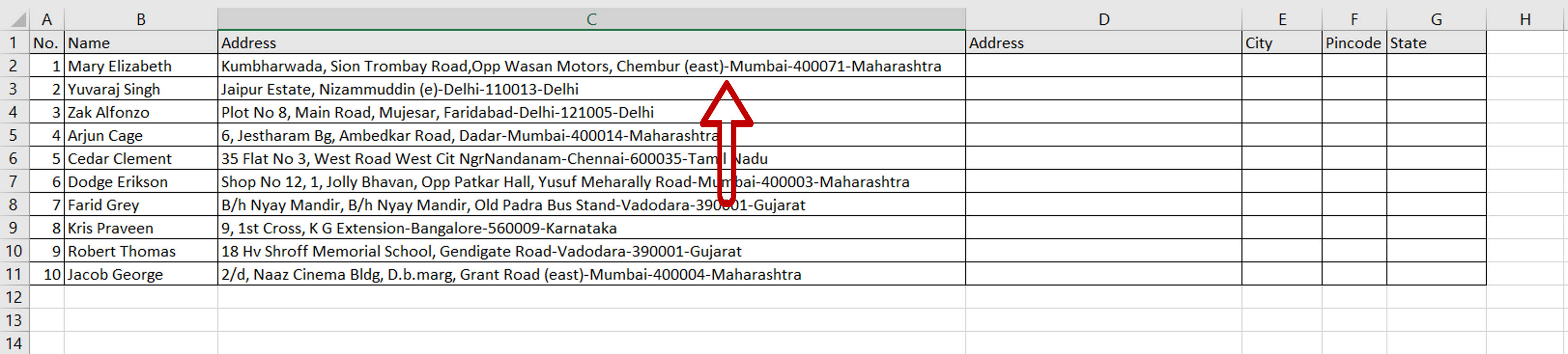 How To Split Addresses In Excel Spreadcheaters