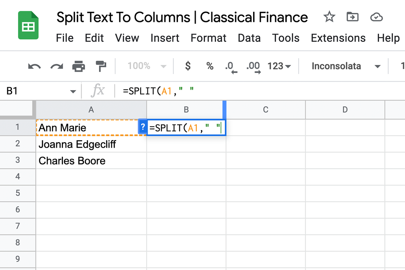 How To Split First Amp Last Names In Google Sheets Simplify Sheets