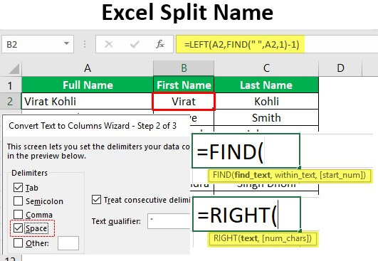 5 Simple Ways to Split Names in Excel