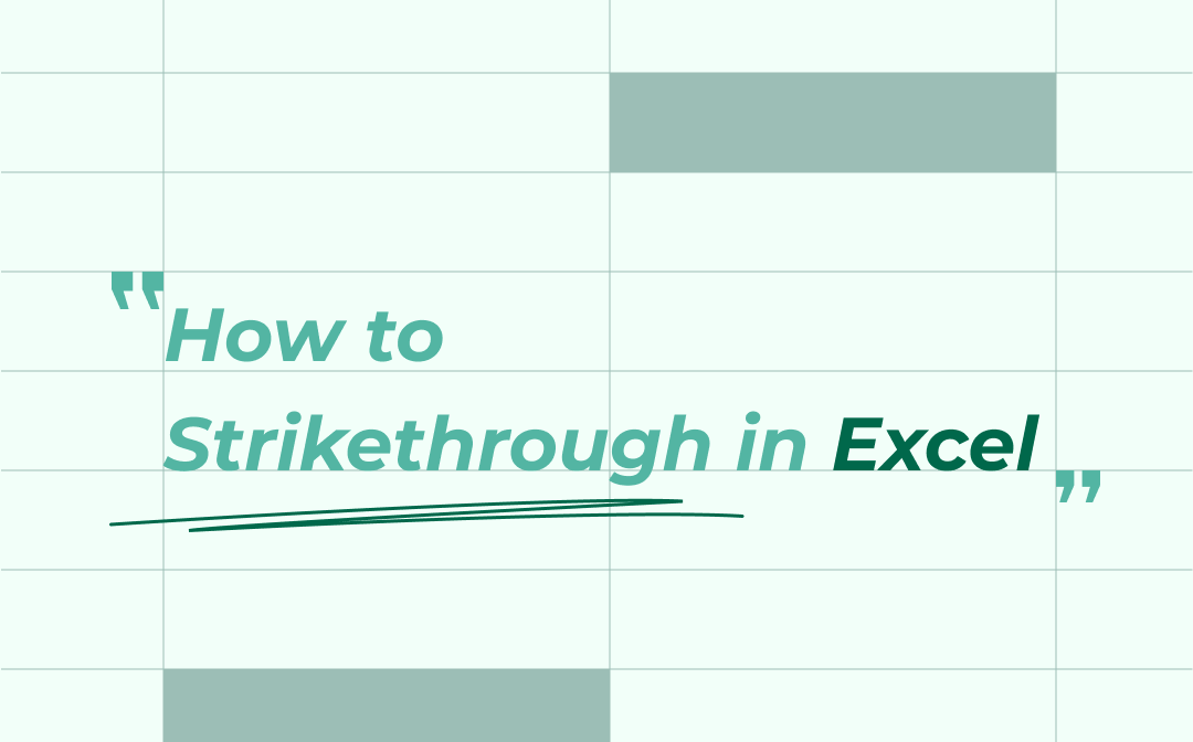 How To Strikethrough In Excel 4 Simple Solutions Step By Step