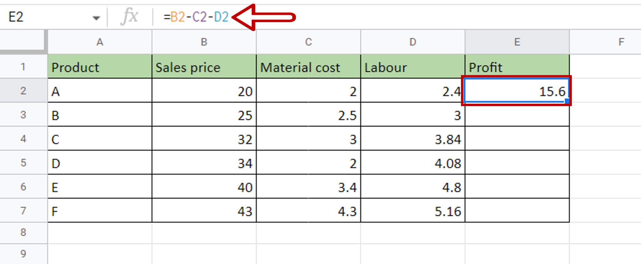 How To Subtract Cells In Google Sheets Spreadcheaters