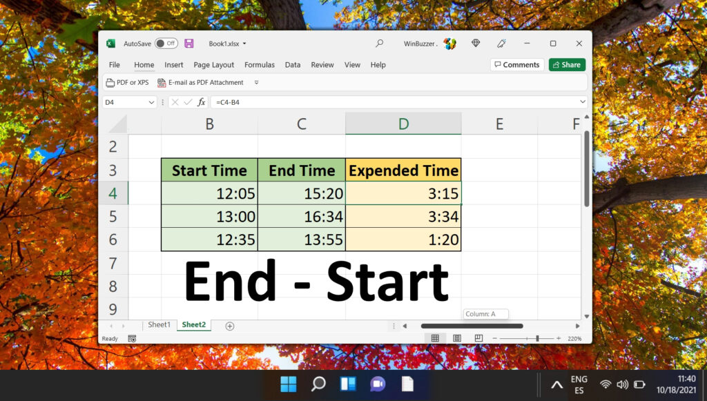 How To Subtract In Excel Numbers Dates Time Percentages Winbuzzer