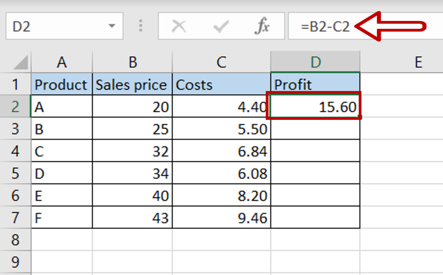 How To Subtract One Column From Another In Excel Spreadcheaters